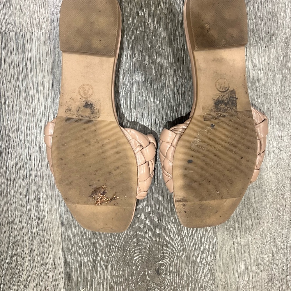 a new day Braided Slide Sandals in Light Taupe - Picture 2 of 2